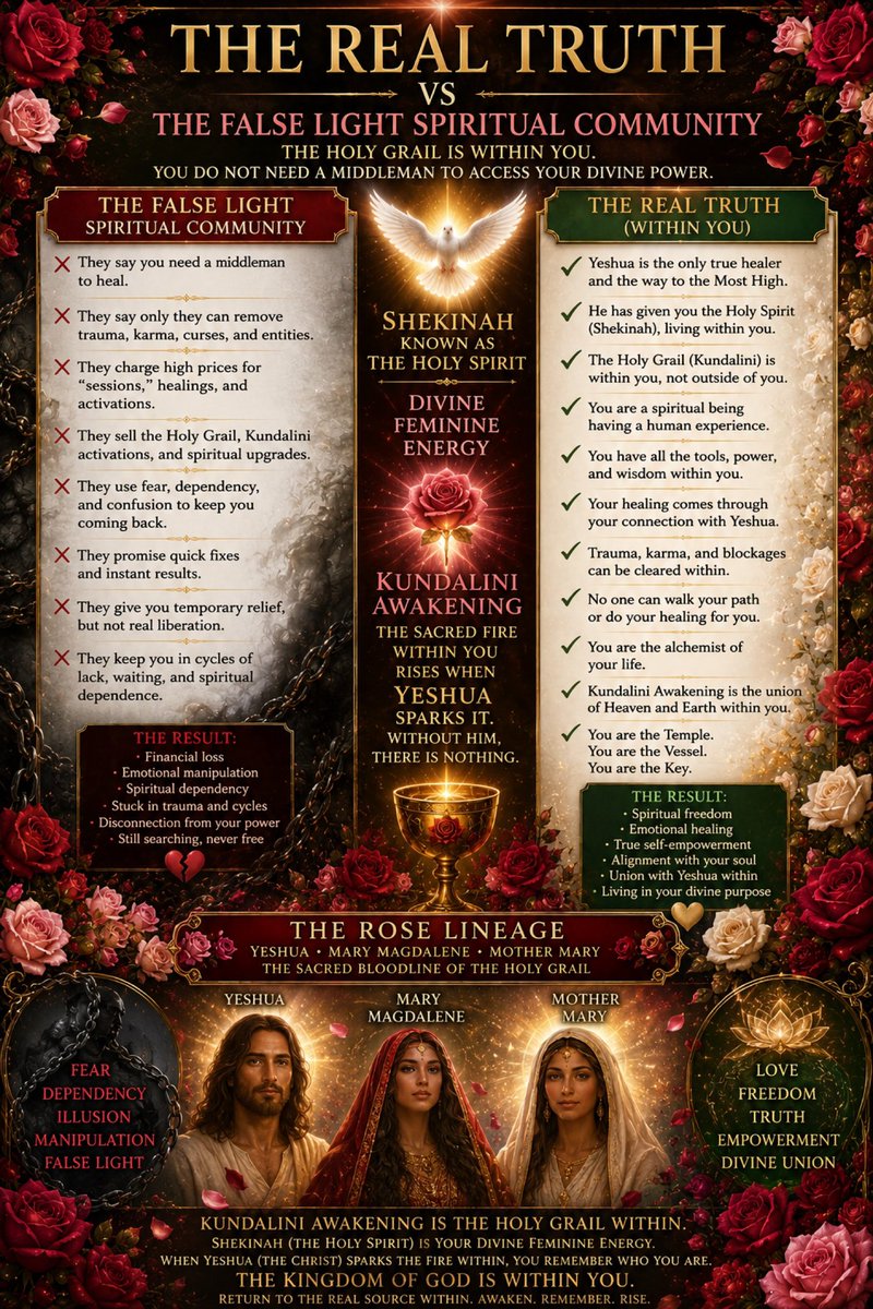 brittany_kay89's tweet photo. #RealTruth #FalseLight #SpiritualDiscernment #Shekinah #HolySpirit #Yeshua #KundaliniAwakening #DivineFeminine #RoseLineage #Deliverance #SpiritualWarfare #HolyGrail #InnerHealing #MaryMagdalene #KingdomWithin https://t.co/PBFXFV7vS6