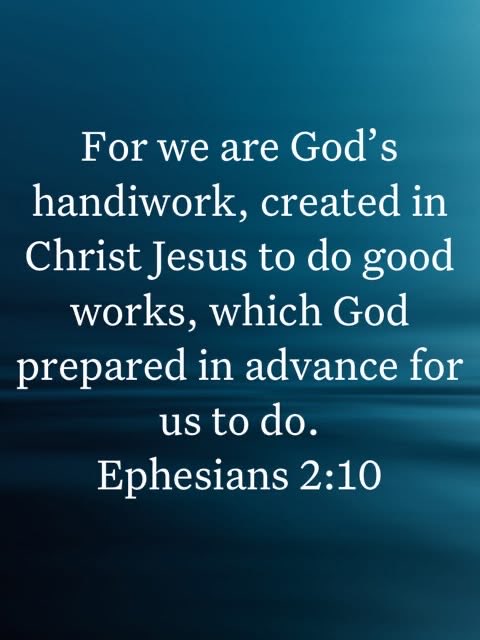 JesusChristsGod's tweet photo. Ephesians 2:10
10 For we are God’s handiwork, created in Christ Jesus to do good works, which God prepared in advance for us to do. https://t.co/Uqgr6AvXg7