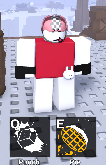 infadier's tweet photo. apparently the reroll ability can give you one time use versions of special kits, even when they're the normal???

it gave me the pie ability but also the red torso and special hat https://t.co/dA5iGUcnVi