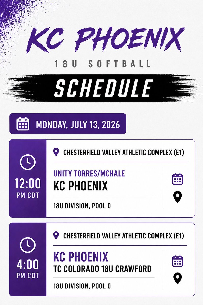 KcPhoenix_JB's tweet photo. Heading to St. Louis this week for @triplecrownspts Nationals!! Come Check us out tomorrow! https://t.co/q9ao4zZx88