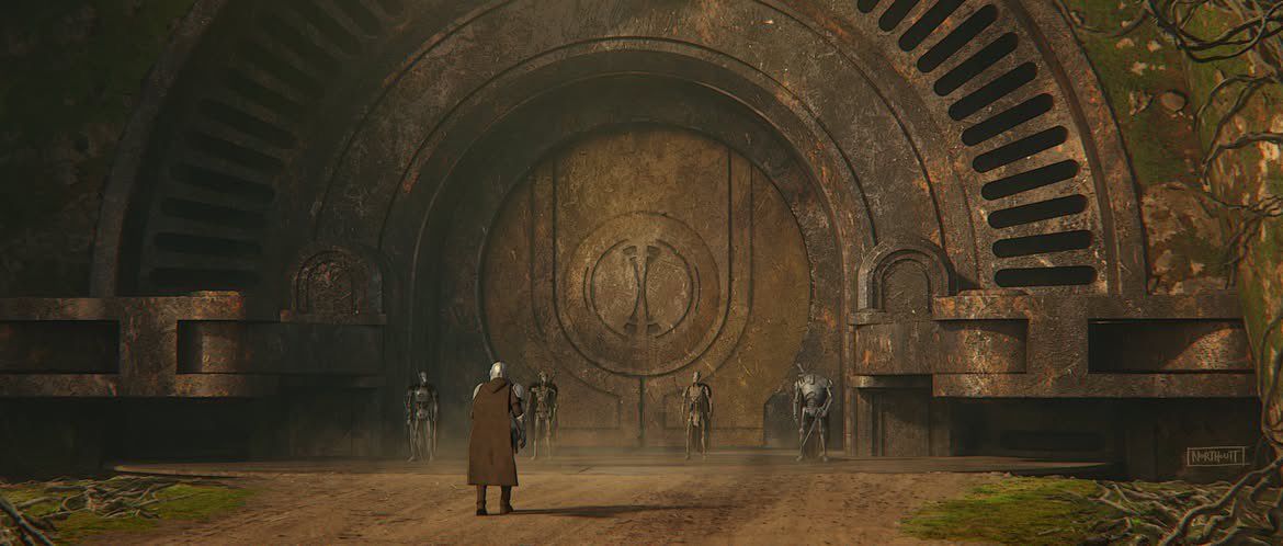 sw_holocron's tweet photo. Beautiful concept art for THE MANDALORIAN AND GROGU by Brett Northcut https://t.co/G4oghX3eeI