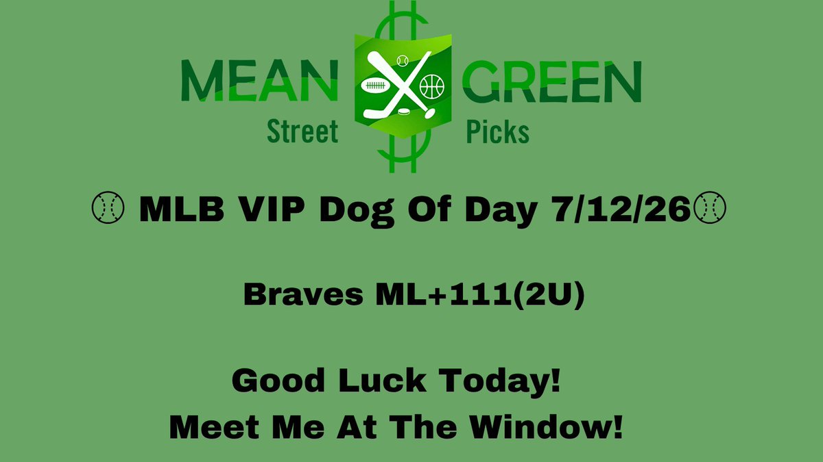 MeanStreetPicks's tweet photo. 🐕⚾🐕⚾🐕⚾🐕⚾🐕⚾🐕⚾🐕
Another #MLB Dog Of Day 2U Win 
Cash that ticket! Meet me at the window 💰💰⚾🥃 https://t.co/Ki5CbZbjNj
