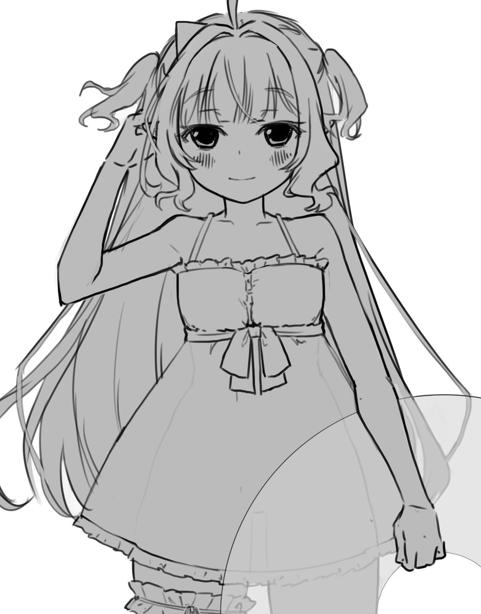 nichii0's tweet photo. not sure if i should keep working on this or wait 2 days until her new outfit release and rework it lol https://t.co/cVCMx037lt