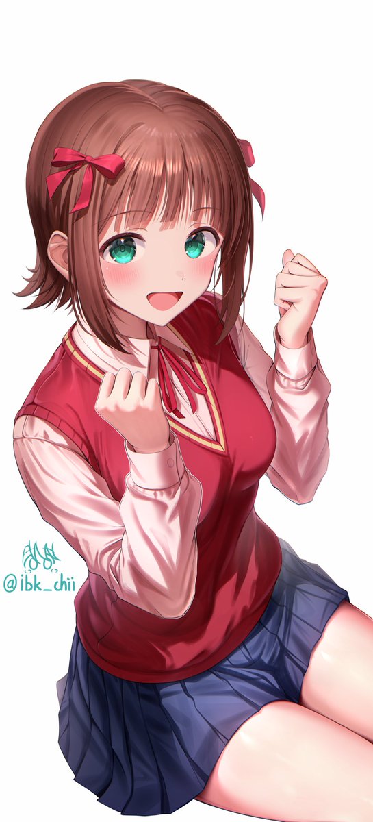 「プロデューサーさん!今日も一日、いっしょに頑張りましょうね!」 