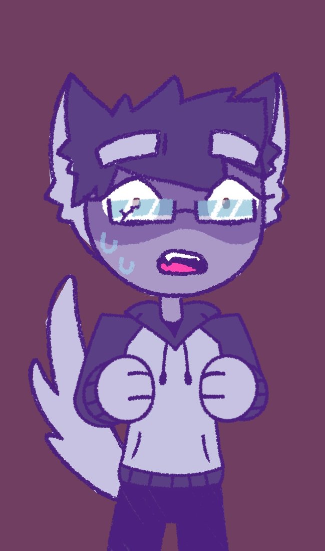 AGlitchyHusky's tweet photo. *seems you encountered a cat trying to calm down a husky who was already glitching and bugging all over the place, heavily panting as he made eye contact with you*

"H-how do I get out of here... I swear I was just at my computer and I woke up here..." https://t.co/GYHNAlbD7K