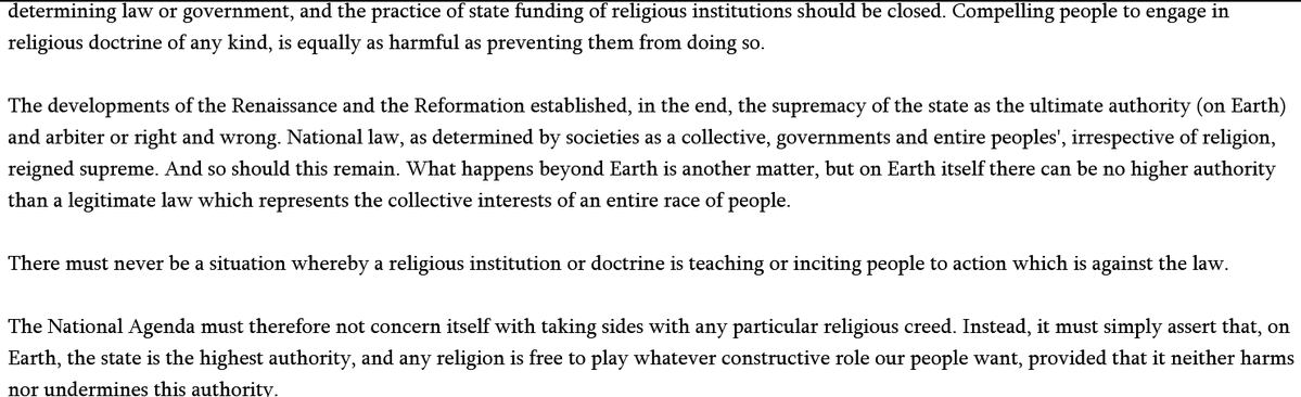Lavader_'s tweet photo. The @Natrebirthparty unironically has the best stance stance and policy on Religion of any other Right-Wing group I have come across https://t.co/sZ7h4sm6Lc