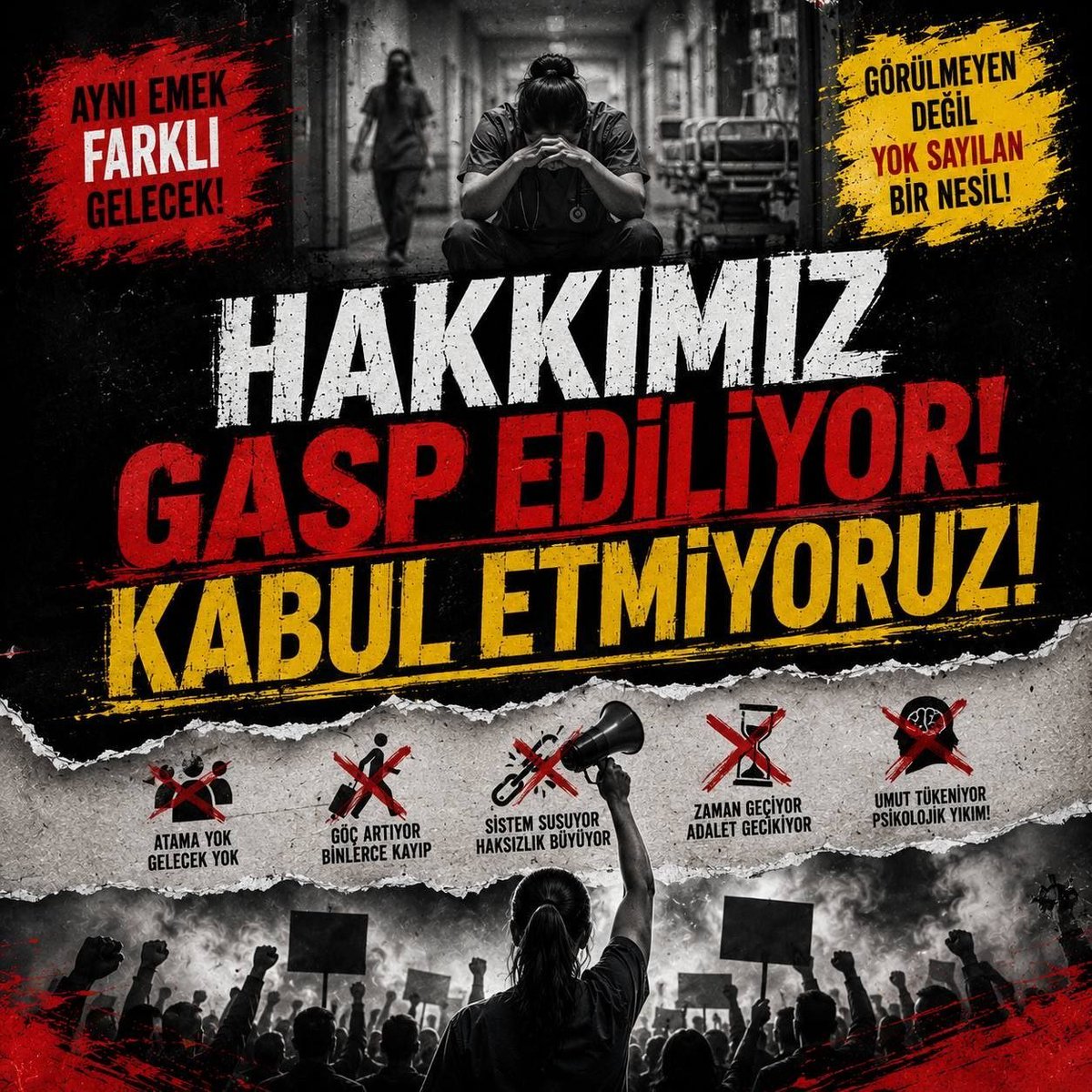mustafaaa0340's tweet photo. @RTErdogan KULAK TIKADIĞINIZ BU SES, BİNLERCE AİLENİN SESİDİR. Sağlıkçıların aylardır süren bu belirsiz bekleyişi adil bir atama takvimiyle netleşmelidir.
@Akparti @RTErdogan @HMBakanligi @csgbakanligi @cbsbb @DrYerebakan
#2024SağlıkçısınaHaksızlık https://t.co/8KwATRyMxV