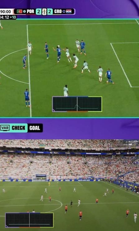 destapandolose1's tweet photo. Este sensor detectó que un jugador croata tocó un balón que ninguna cámara en el mundo vio tocar: GOL ANULADO.

El mismo sensor no detectó nada cuando el balón impactó visiblemente contra un cable de cámara, lo que le dio un gol a Inglaterra.

@fifamedia = fraude = mentirosos.🎯 https://t.co/o5OuzNtItW
