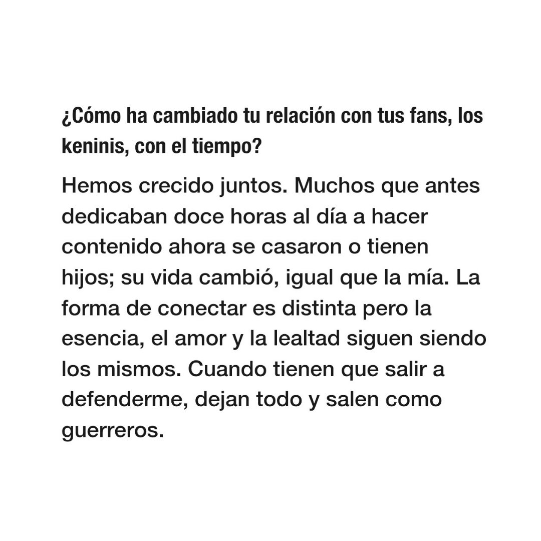 KeniaOsInfo_'s tweet photo. "Cuando tienen que salir a defenderme, dejan todo y salen como guerreros." — Kenia Os sobre sus fans. https://t.co/6cbeVEGpgU
