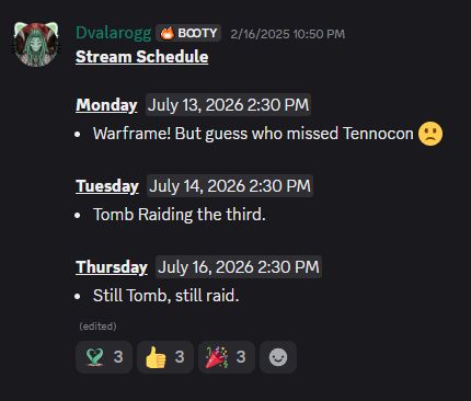 Dvalarogg's tweet photo. I'd reference something from Tennocon probably, but I haven't watched it yet 😥 https://t.co/ONIXzq0CbJ