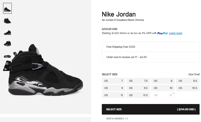 SneakerVisionz's tweet photo. Ad: Air Jordan 8 Retro 'Chrome'

https://t.co/W2D40O90n5 https://t.co/KXQwe71KYb