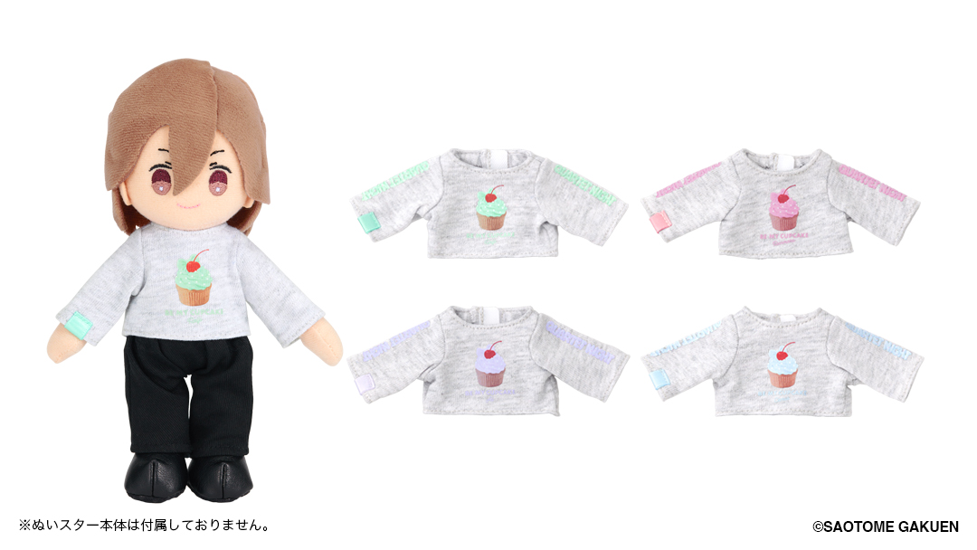 bro_utaprigoods's tweet photo. 【締切間近】【うた☆プリ】【通販限定】【受注生産】
「ぬいスター コスチューム ロングスリーブTシャツ BE MY CUPCAKE Ver.」
ご注文は、明日【2026年7月14日(火)23:59まで】となります。

期間限定の受付なのでご予約はお早めに！

https://t.co/9EAW6HSeit https://t.co/ZC3GAusst7