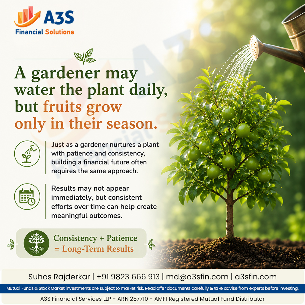 a3sfin's tweet photo. Just as a gardener nurtures a plant with patience and consistency, meaningful outcomes often take time to grow.

#DisciplinedInvesting #LongTermInvesting #LongTermThinking #GoalBasedInvesting https://t.co/d4gy8rg25E