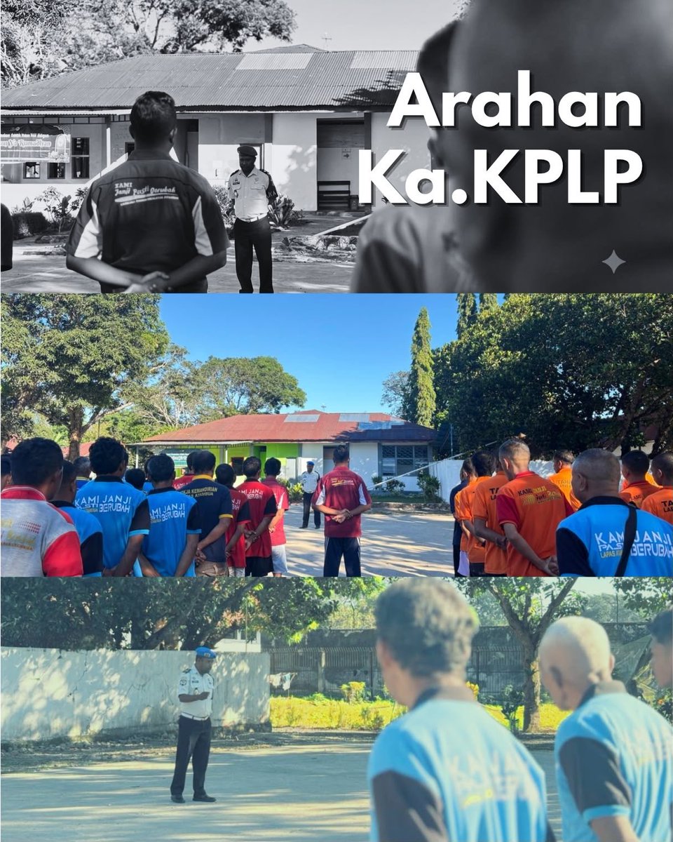 PolsuspasAtamb1's tweet photo. Ka.KPLP Lapas Atambua Masifkan Tertib Tat Tertib Bagi Warga Binaan https://t.co/5whvZwxUOl