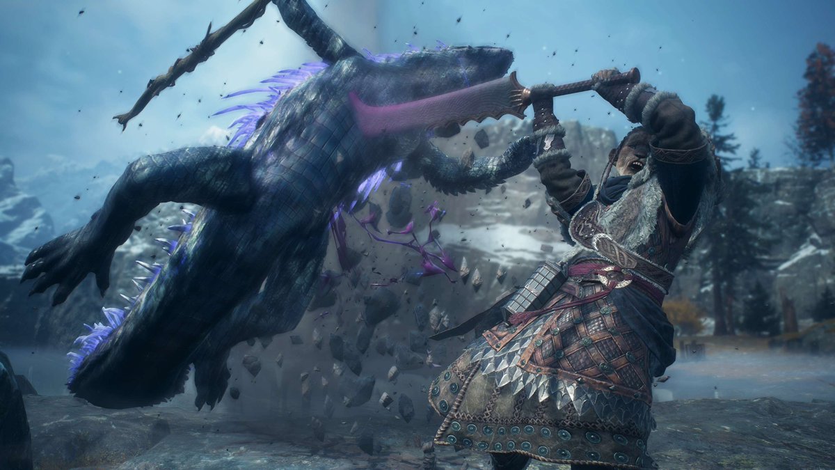 DragonsDogma's tweet photo. The Warrior boasts a robust physique specializing in direct combat, with the strength to endure enemy counterattacks. Warriors are masters of two-handed weapons such as the greatsword and the hammer.

The strike that is unleashed after charging power and identifying an opening, is among the most powerful attacks of all vocations.

#DD2DA #DD2