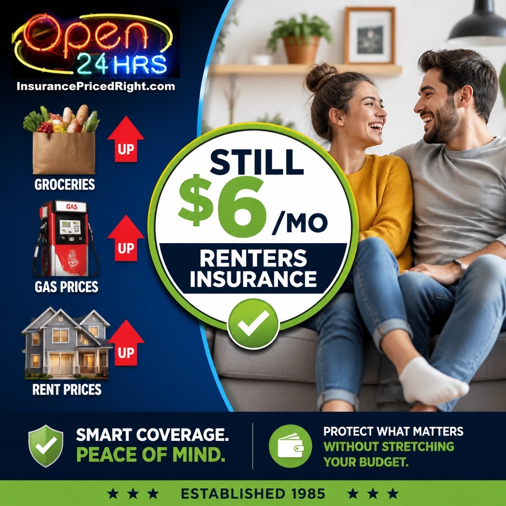 robertjrussell's tweet photo. Your grocery bill? Up. Your gas? Up. Your rent? Up. But your renters insurance? Still just $6/mo. 🛡️
Lock it in today: https://t.co/RmTDOHIMGt
#RentersInsurance #InflationBuster #BudgetSmart https://t.co/9AhBASAkTK