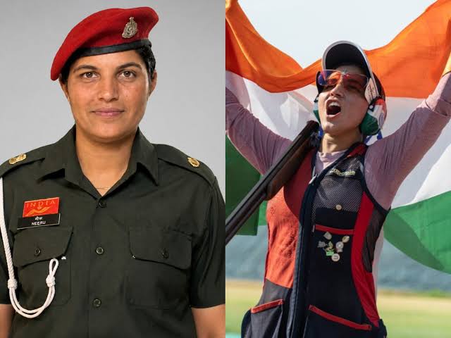 AskAnshul's tweet photo. She is Neeru Dhanda of the Indian Army.

Neeru made history by becoming the first Indian woman trap shooter to win a gold medal at the ISSF World Cup.

She delivered a remarkable performance, scoring 121/125 in the qualification round and 27/30 in the finals to finish ahead of world champions from France and Spain.

For a soldier, every arena is an opportunity to serve the nation. 🇮🇳