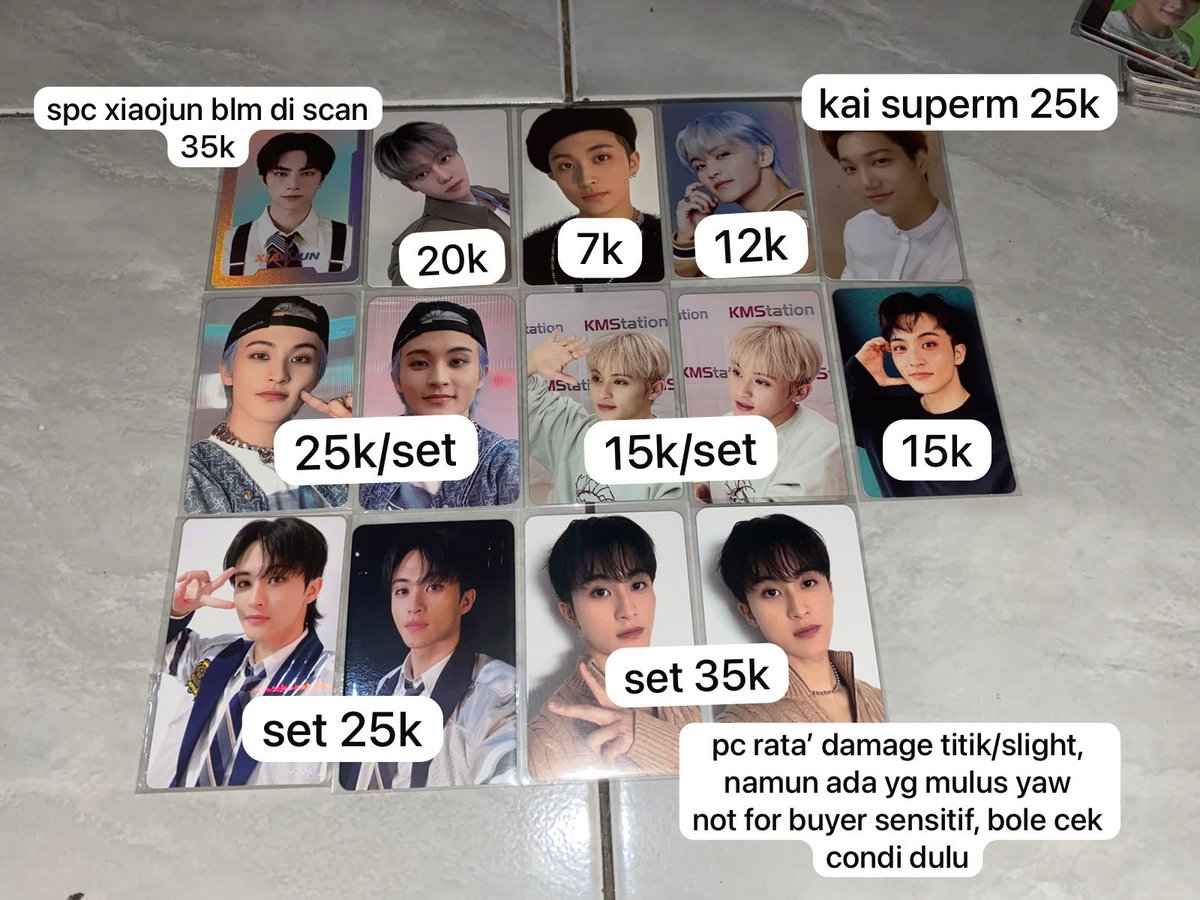 spidermarkstan's tweet photo. WANT TO SALE AAB MARKLEE

✅inc pack, co shopee 100perak
✅bisa minta condi dulu
❗️pc rata’ ada yg damage titik/slight tipis, not for sensitive buyer
🏠dom depok

mark xiaojun jaemin kai exo nct album only btfm istj wish baddies the firstfruit smoothie candy kms walk https://t.co/oe4A30xJHj