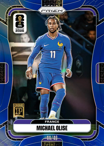 paninitracker's tweet photo. ⚽ Michael Olise #44/49 SOLD for $295.00 (0.16 ETH)
2026 Panini NFT Prizm World Cup Soccer · Base Prizms Blue
Buyer: RaspySlabs 👤 https://t.co/akZr3QocIK
See more #MichaelOlise for sale 👉 https://t.co/2Aqc3jxkJY
#whodoyoucollect #nft #PaniniNFT #PaniniBlockchain https://t.co/EfEpb7YZRB