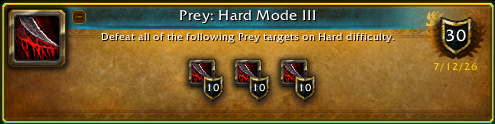 DarremiahF's tweet photo. I've now got all of the following Prey targets on Hard, all that is left is Nightmare mode in #Warcraft. https://t.co/IlILl0wGl6