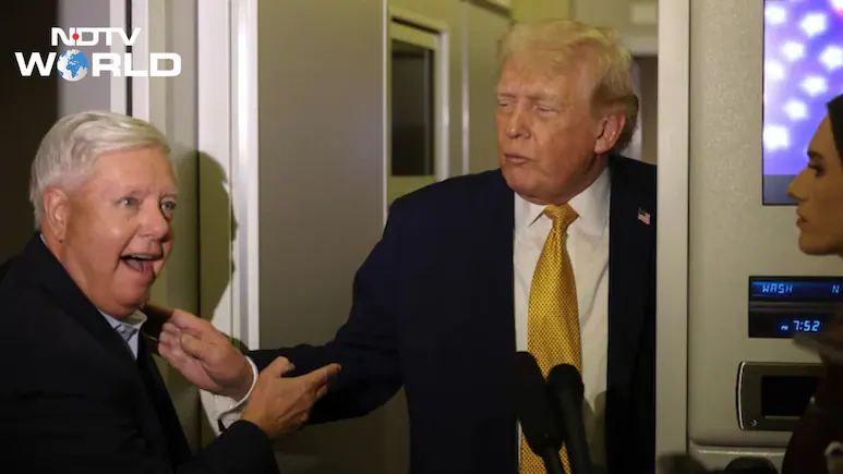 NDTV_AutoMate's tweet photo. Trump Remembers "True American Patriot" Who Called For 500% India Tariff https://t.co/sPoVv0x1Nj https://t.co/sngSwjNY3Q