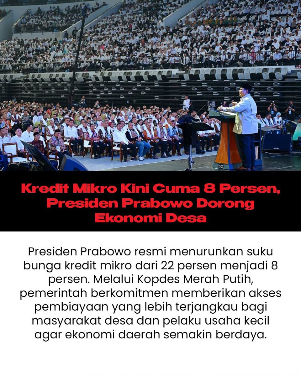 batagorena's tweet photo. Saat akses pembiayaan makin ringan lewat Kredit Super Mikro 8 Persen, peluang UMKM untuk tumbuh dan menciptakan lapangan kerja juga makin besar
#TransformasiKoperasiIndonesia https://t.co/nkjCJKlVqy