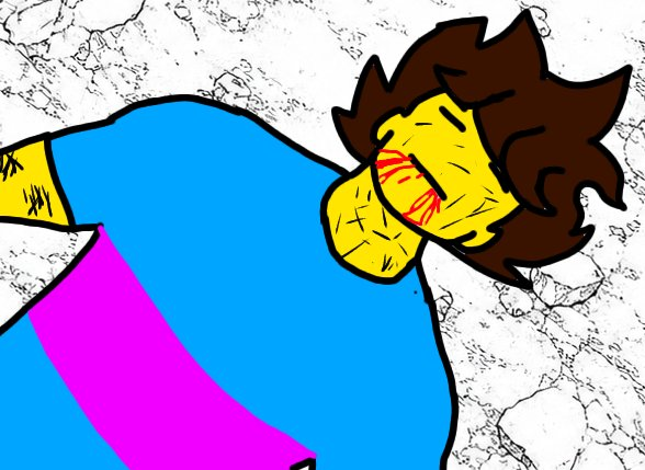 GoomReal's tweet photo. Frisk after the Rouxls Kaard house minigame https://t.co/28B838WRTK