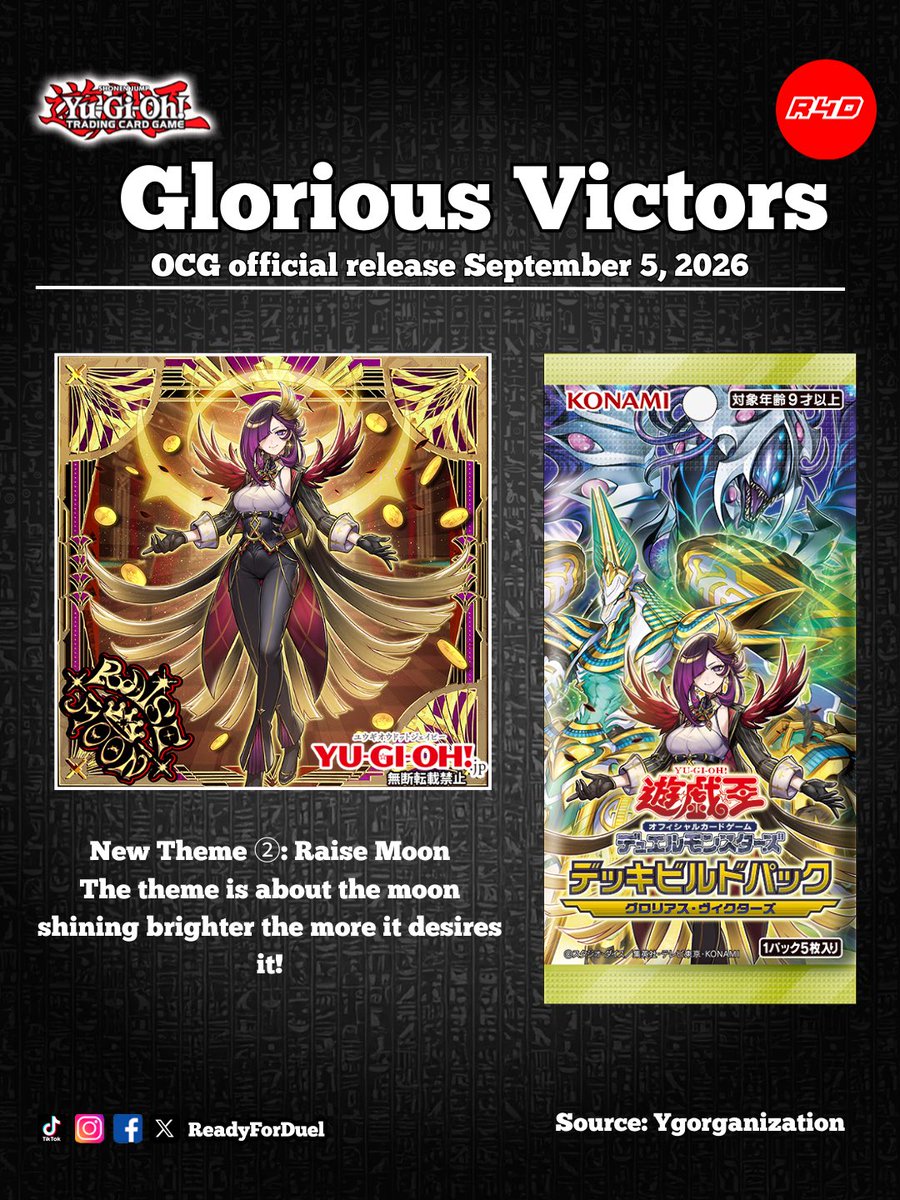 Readyforduel's tweet photo. Three new card illustrations for the new theme included in the concept pack "Deck Build Pack - Glorious Victors -" releasing on September 5th (Saturday) have been revealed!
#YuGiOh #OCG #遊戯王 #ygogenesys https://t.co/iyxz6YevBb