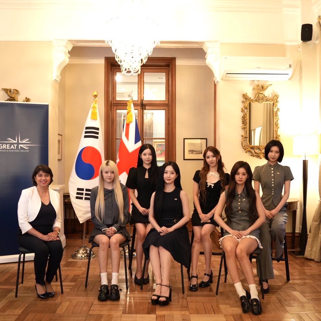 nmixxiee's tweet photo. Princess Anne, sister of King Charles III, is scheduled to meet NMIXX during her official visit to South Korea. The meeting will take place at a UK–Korea reception hosted by the British Embassy, where NMIXX serves as goodwill ambassadors for the embassy's women's empowerment campaign.