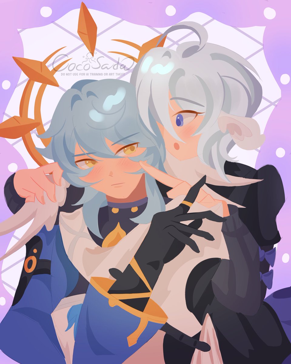 CocoSadaArt's tweet photo. 🪼Coco's 600 Followers art raffle🪼

To enter:
♥︎ Like retweet &amp; follow 
♥︎ Optional: comment your fav character or ship (yumes &amp; ocs allowed)

✧ Prize: halfbody (up to 2 people, examples below)
✧ 1 Winner will be selected on 8/3
Good luck!💙
#yumetwt #artraffle #hsrfanart https://t.co/KGo1Qv3Opg