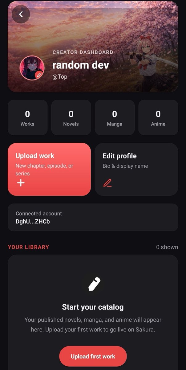 millw11488's tweet photo. Shipped sakura v1.9.9

Has interesting new features for men of culture 
And improvements for creators so @toly can now publish his first content on sakura 
Also comics are back on sakura

Every work published is minted to the creators wallet
More updates soon https://t.co/Jx2ahbcSht