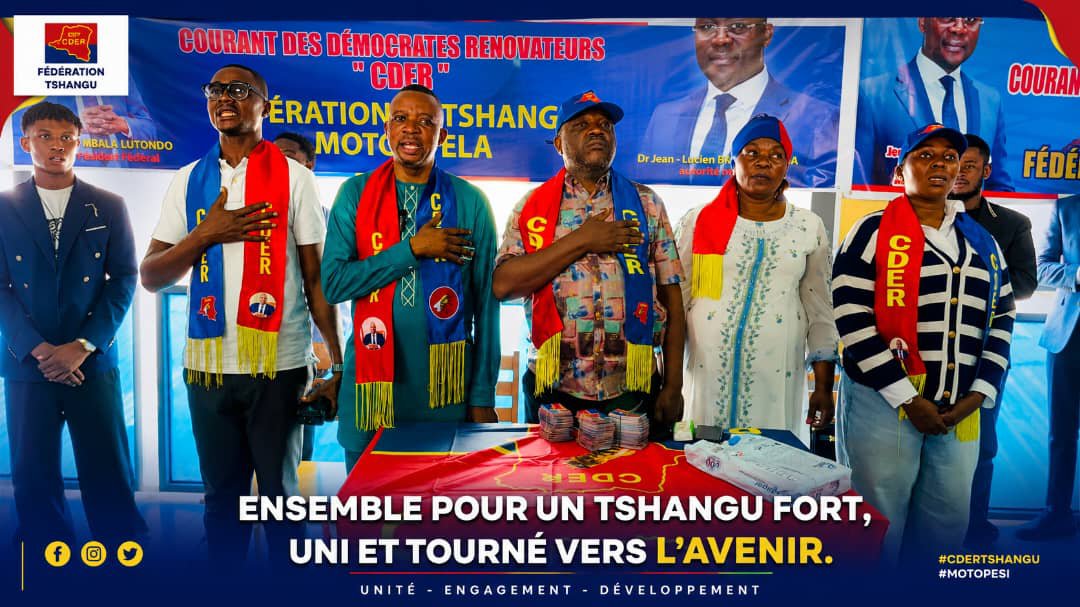 MBALASERGE0's tweet photo. Agenda CDER Tshangu
01/08: N'Sele Bambous 
29/08* : Bibwa 
15/09 : Mikondo 
Ngamanzo (date à fixer).
Cap sur les adhésions massives et l'installation des Communes Politiques, sous le leadership de S.E. Dr Jean Lucien BUSSA TONGBA.  
#CDER #TshanguMotoEpelaaa https://t.co/GZp0BCdoGY