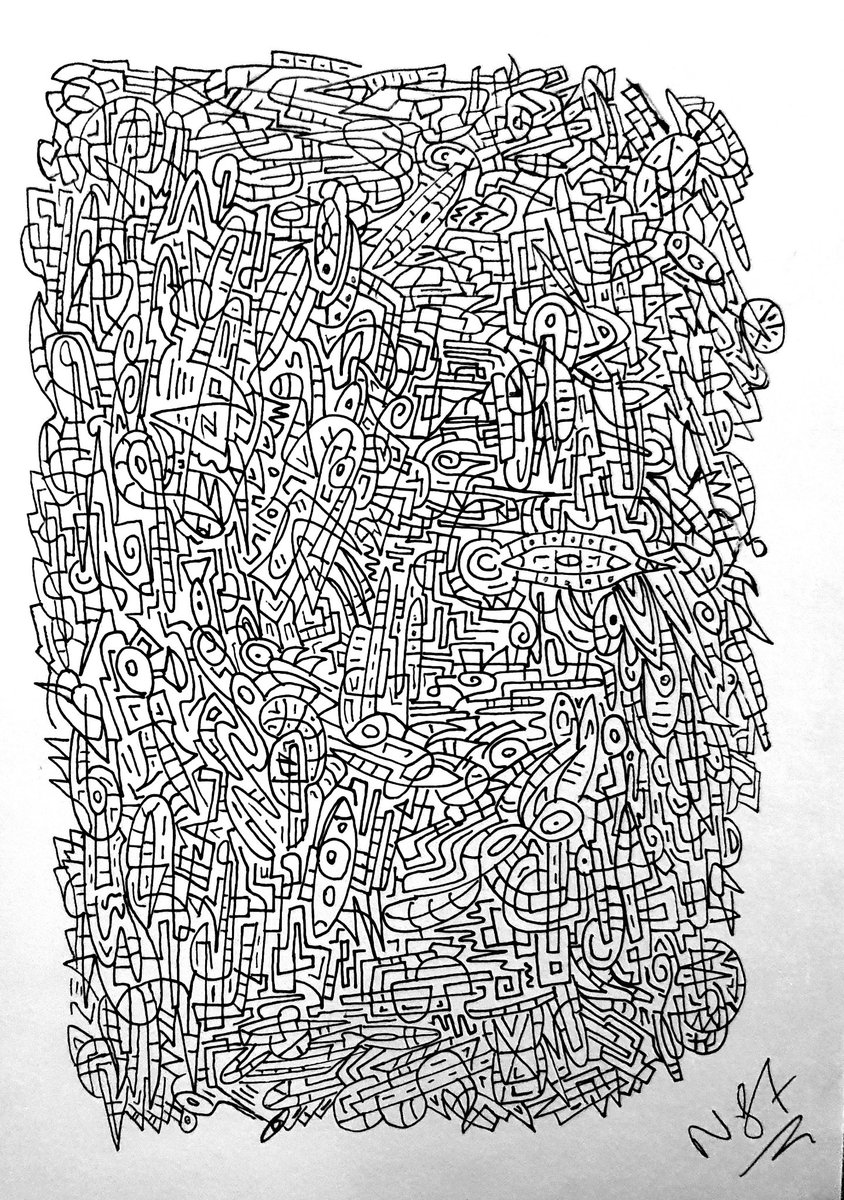Kingabstractuk's tweet photo. 😉 One of my Original Abstract Ink Drawings
Made with ink
On Cartridge paper
#Abstract #Abstractart #Abstractdrawing #drawing
#Artwork #inkart https://t.co/ihck83p0u8