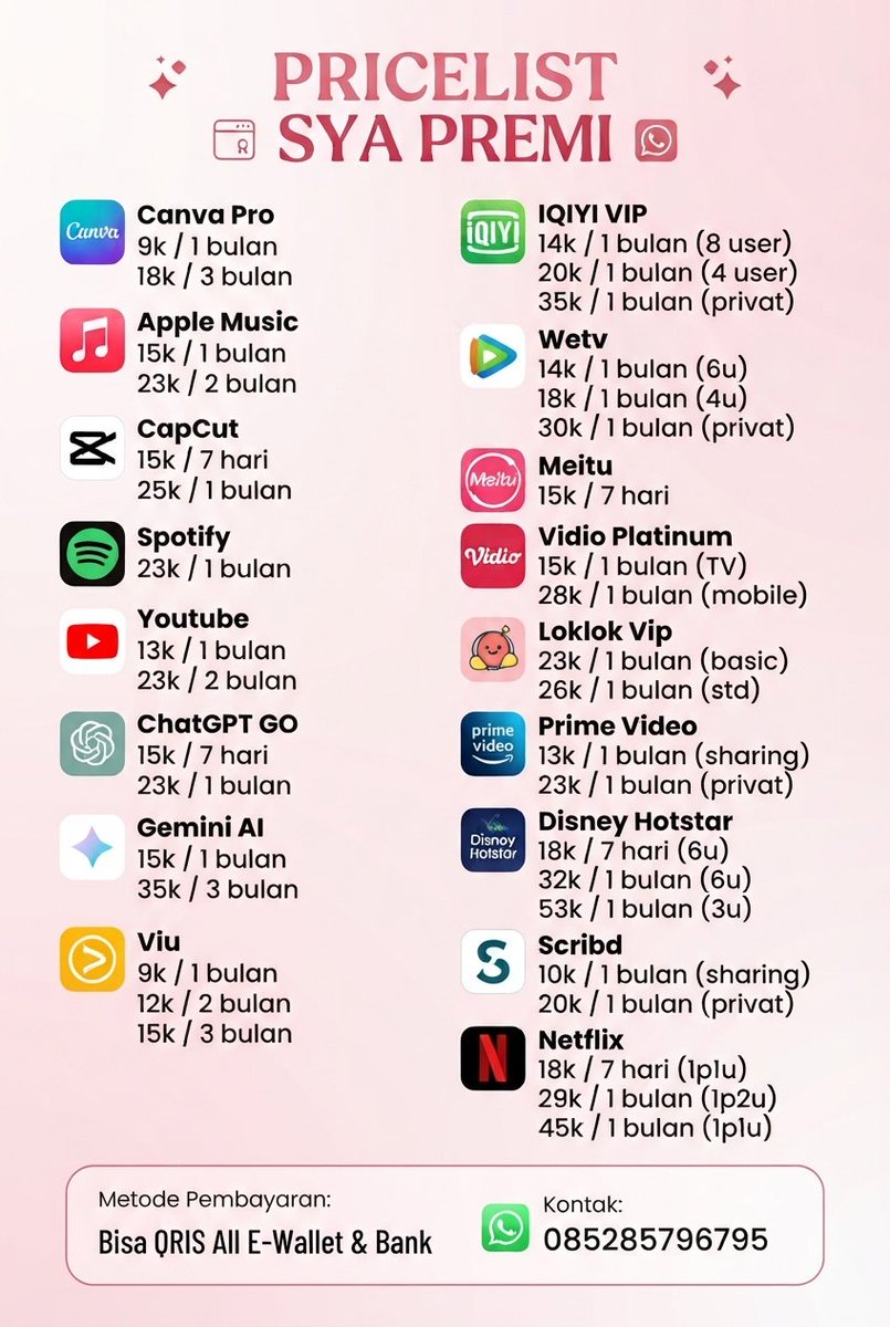 alicia - ganti tema pricelist tweet media