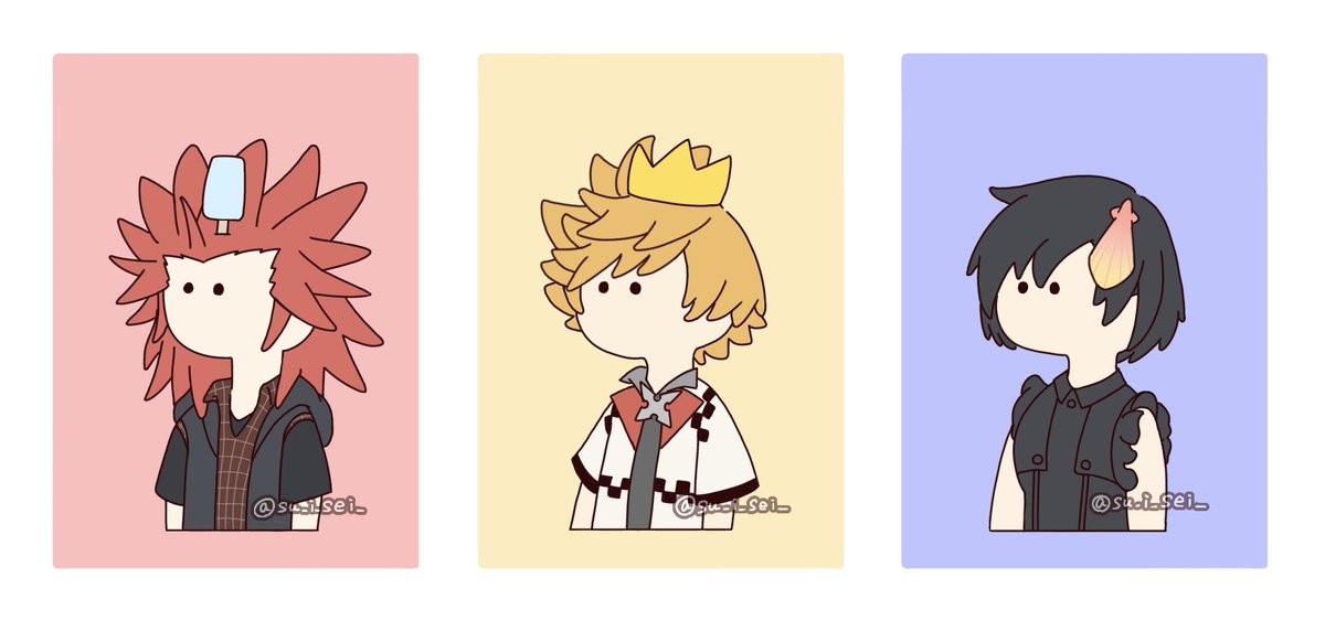 su_i_sei_'s tweet photo. TLにたまたま流れてきたアイコン作れるのがかわいくて、描いた❤️💛🖤 https://t.co/WQYNXpkodD