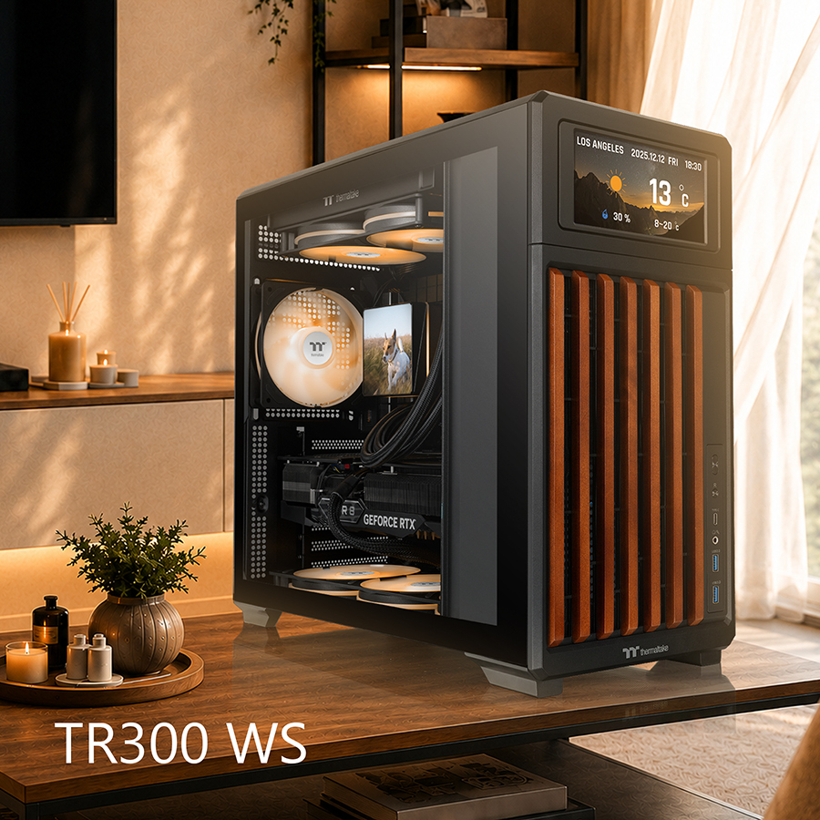 ThermaltakeInc's tweet photo. Meet the TR300 WS Black 🖤🪵
🔍 Learn more: https://t.co/qpqh6MII2G
#Thermaltake #TR300WS #WorkspacePC #WoodDesign #PCBuild #GamingPC #CustomPC #DeskSetup #PCCase https://t.co/cK8LXoKXcL