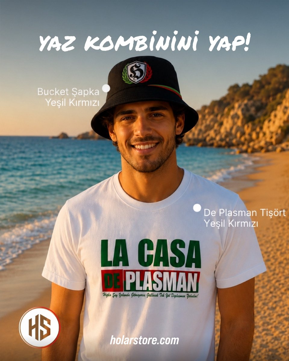 HOLARSTORE's tweet photo. Yaz kombinini Holar Store’da tamamla! Hooligans Bucket Şapka serimiz ve De Plasman Tişörtlerimizle yaz kombinini yap, taraftar ruhunu her yerde yansıt.

https://t.co/YBc8BCGcMV https://t.co/lADME3K25o
