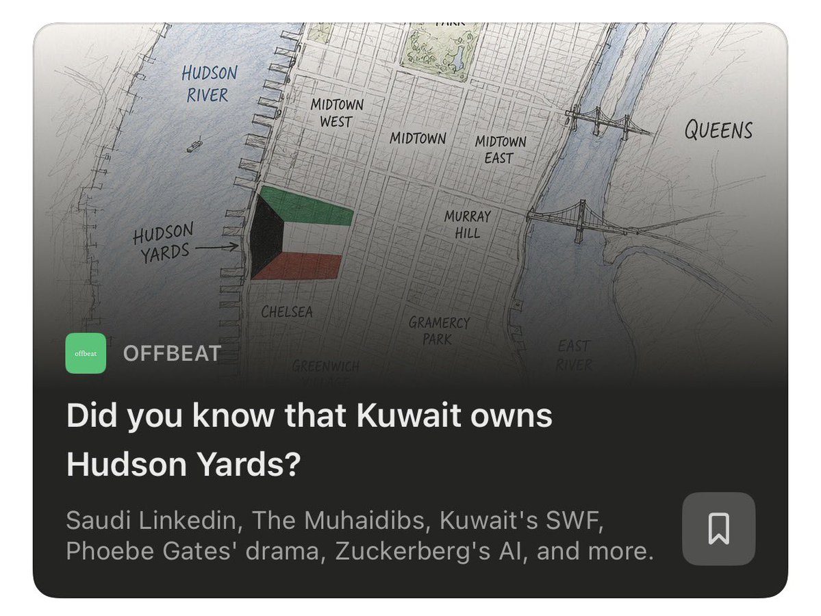 0xGari's tweet photo. Did you know that Kuwait owns Hudson Yards? 

New substack post. Link in bio. https://t.co/8lKrznxvnw