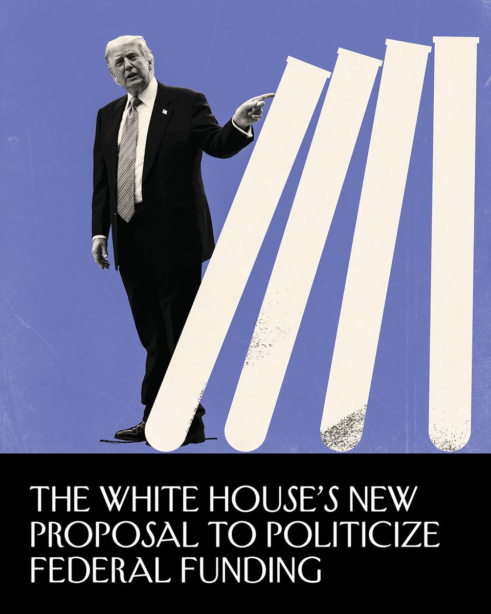 NewYorker's tweet photo. A new proposal from the White House’s Office of Management and Budget is poised to dramatically increase the President’s power over how federal funds are given out. The proposal would hand Trump a “new cudgel” to “advance his partisan agenda and punish political rivals,” according to a letter signed by all 47 Senate Democrats. “The stakes could not be higher,” is how the legal website Lexology put it. The rules would impact hundreds of billions of dollars in funding disbursed by agencies including the National Endowment for the Arts and the Transportation Department, to pay for everything from local dance performances to massive infrastructure projects and scientific research. It could even bar the U.S. from being included in the International Space Station, and in any weather and pandemic monitoring efforts. “The list of tactics the Trump White House has used against its perceived enemies is nasty and brutish,” Elizabeth Kolbert writes, “but certainly not short.” Read Kolbert’s report on how federal funding could be terminated or denied on the ground that it doesn’t fit the President’s agenda: https://t.co/DttSK7SpEs