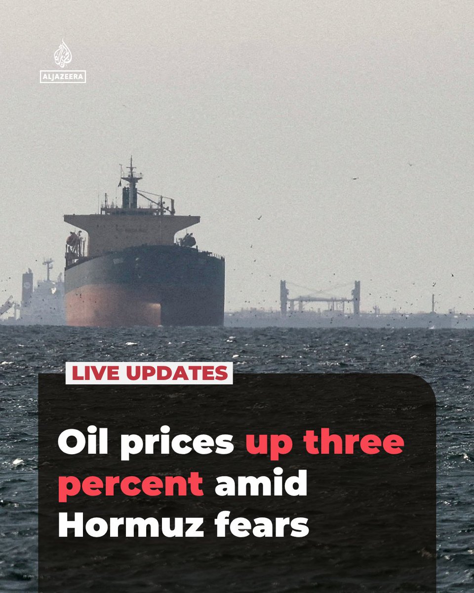 Oil prices have jumped more than 3%, with Brent