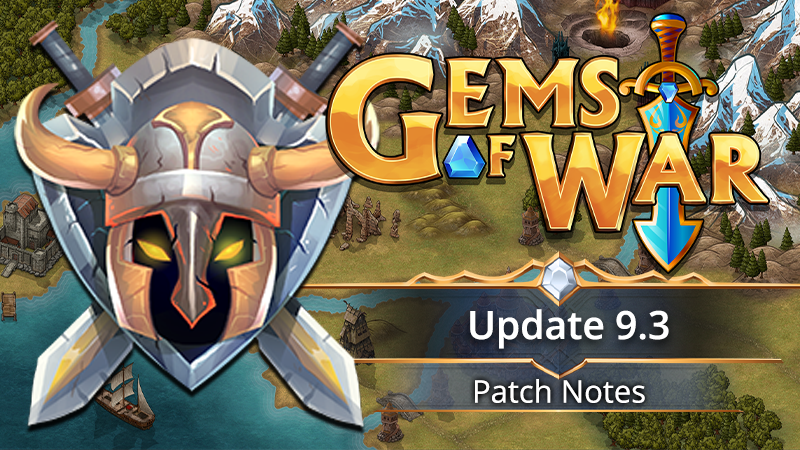 GemsOfWar's tweet photo. ⚔️ Update 9.3 is only a couple of days away ⚔️ 
Check out the patch notes to take a look at what's coming to Explore battles: https://t.co/N9CBHuq1T2 https://t.co/m31STNaGnB