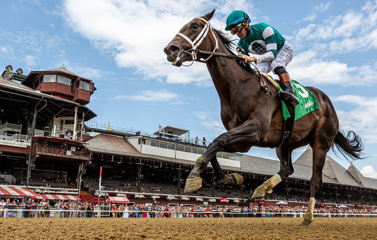 EclipseSports's tweet photo. Maiden Math: Yaupon filly + Brad Cox trainer + Flavien Prat riding + $500K Keeneland September purchase = 4 3/4-length first time 2yo starter winning at Saratoga as the favorite. Easy math. Photo by Jason Moran/Eclipse Sportswire https://t.co/w3Ga4pPOTR