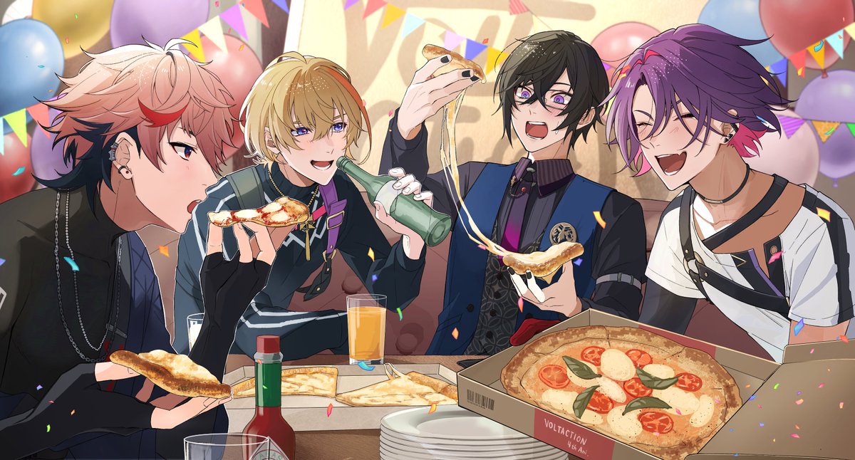 tashikaniaruki's tweet photo. 祝4周年🍕✨
#ヴォルタ4周年 #VOLTA展 https://t.co/yxtKkArA9x