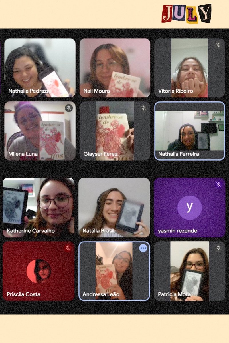 leitoradelesbos's tweet photo. Nosso primeiro encontro do clube foi um sucesso!

📖 Livro do mês: Lembre-se de nós, de Alyson Derrick
⭐ Nota geral do grupo: 3,9/5
📚 Próxima leitura: Carol, de Patricia Highsmith

Já estamos ansiosas pelo nosso próximo debate. https://t.co/o8fewho1W2