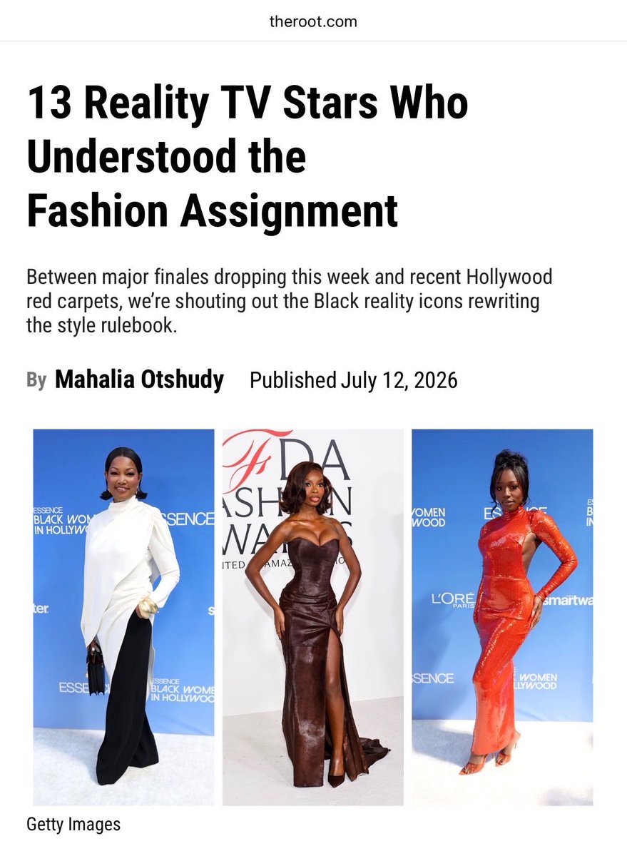 olandriabase_'s tweet photo. The Root highlights Olandria’s impeccable fashion sense in a new article! 

“Since leaving the ‘Love Island USA’ villa, Olandria Carthen has cemented herself as one of the most fashionable reality TV stars. Whether she’s spotted by paparazzi while walking down the street or strolling across the red carpet, Olandria is turning heads.”