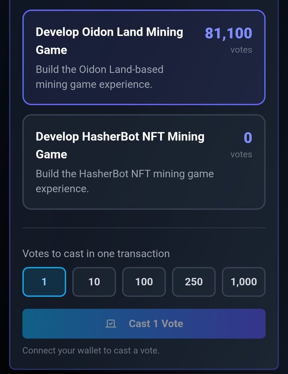 hasherbots's tweet photo. BEEP BOOP! 
HasherBot governance has commenced. Vote for the future direction of the project by connecting your ronin wallet and voting onchain! https://t.co/YC8BP2JgxT