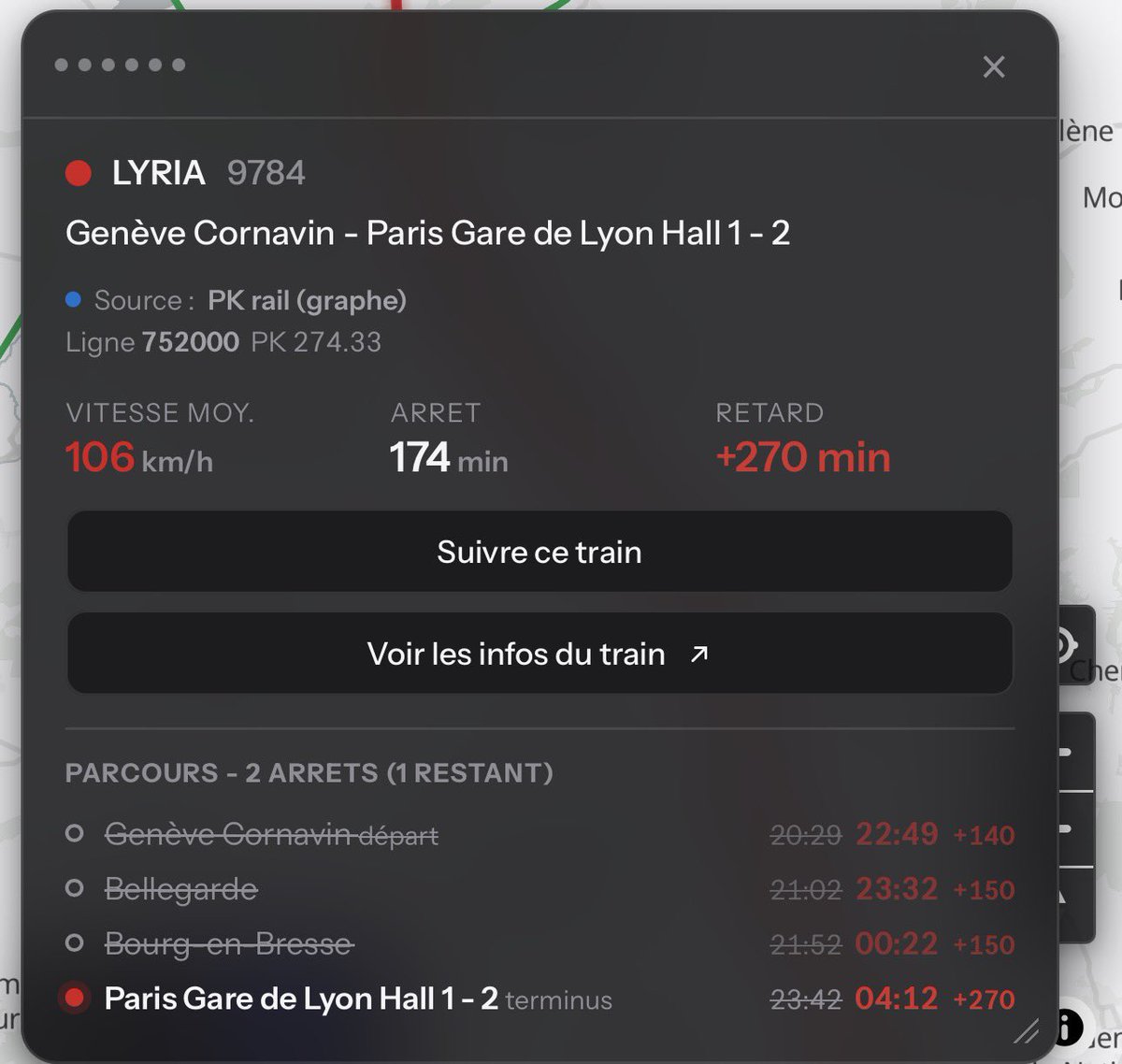 KA_Ammark_k's tweet photo. Le réseau Sud-Est à 01:15, incroyable 

#SNCF #TGVINOUI #OUIGO https://t.co/pgKE4N4i61