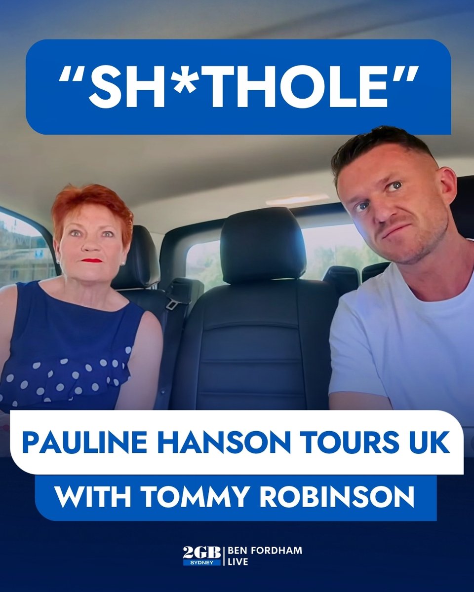 BenFordhamLive's tweet photo. Pauline Hanson is on a ‘fact finding’ tour in the UK.

The One Nation leader has conducted street interviews with commentator Tommy Robinson.

She says “I don’t want Australia to become like this.”

Listen to the details HERE.

🎧https://t.co/Fpi01kjH1Q🎧 https://t.co/OueZGbIi7A