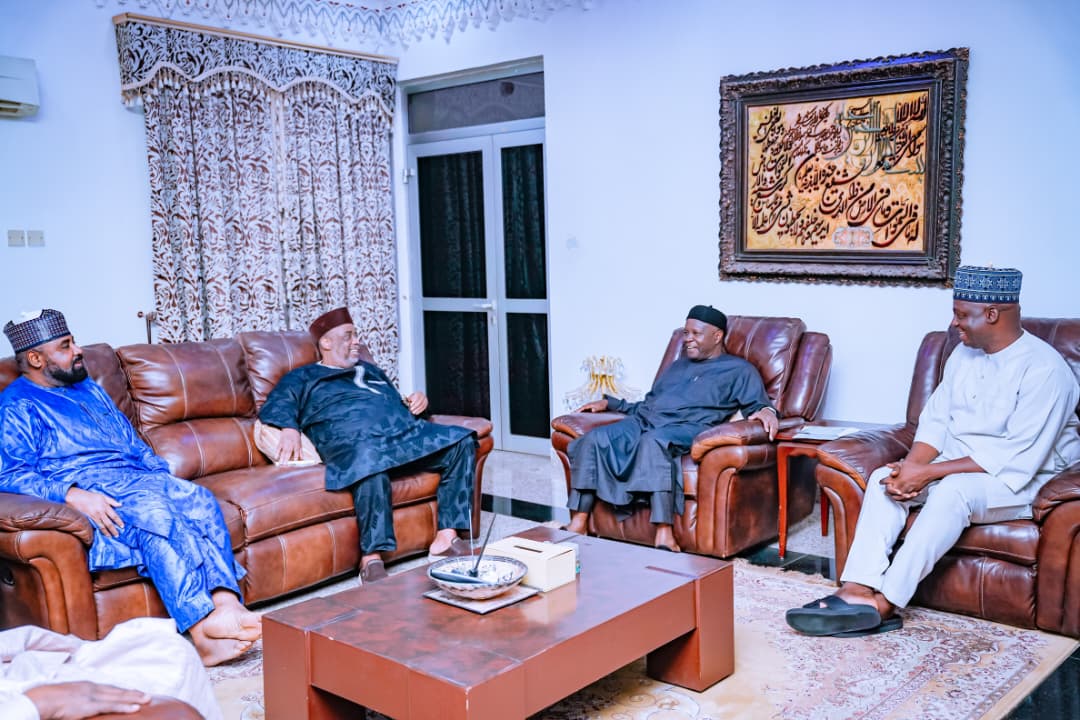 drjamilgwamna's tweet photo. I had the honour of accompanying our leader, @HEInuwaYahaya, alongside the @OfficialAPCNg National Chairman, Professor @nentawe1, and Arc. Yunusa Yakubu , on a courtesy visit to the residence of Distinguished Senator Usman Bayero Nafada.

We were warmly received, and our discussions centered on unity, shared values, and the continued progress of our dear state. Moments like this reinforce our collective commitment to sustaining the gains achieved and advancing the development of Gombe State.

Together, we remain focused on building a stronger and more prosperous future for all.

-JIG