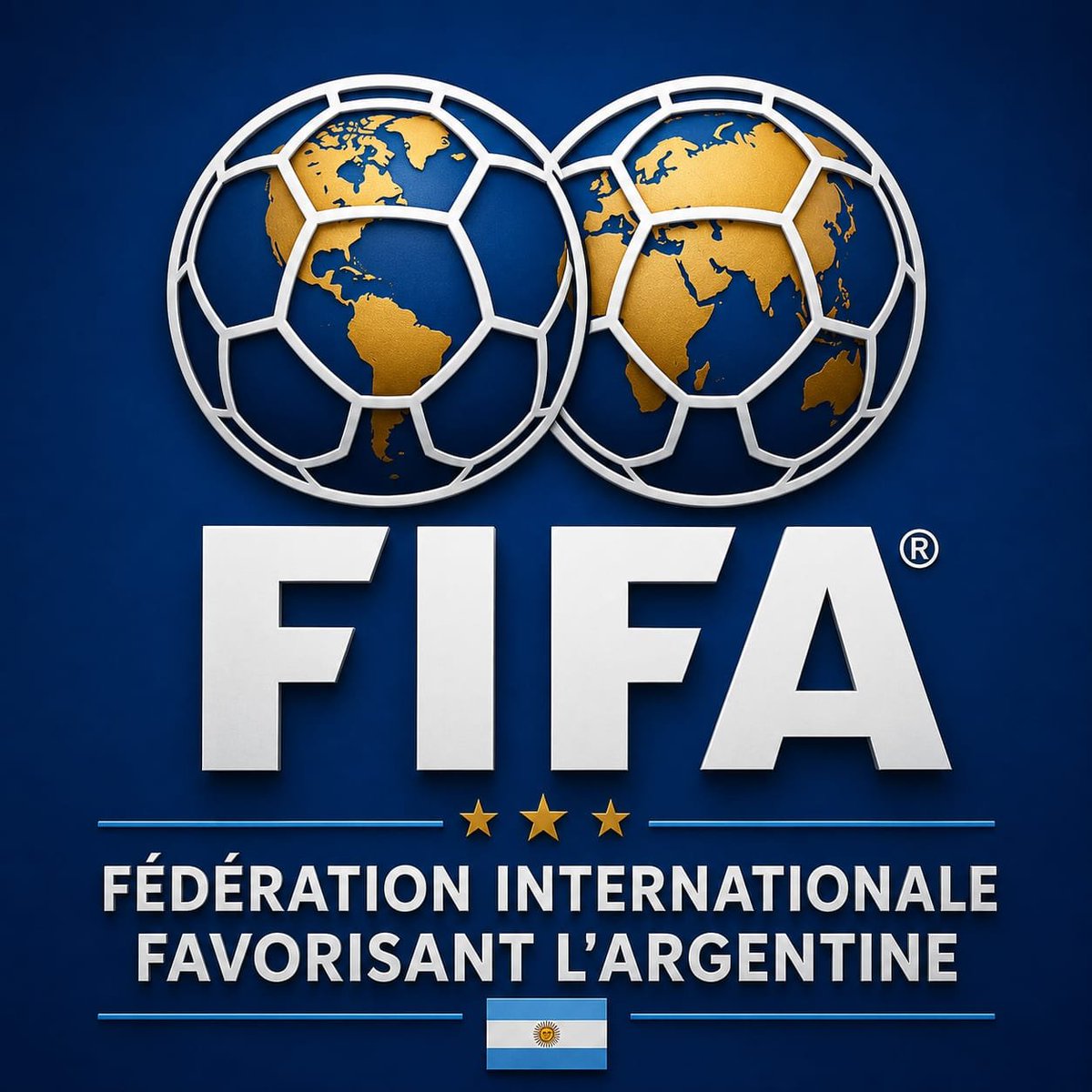 BeToCoinTrader's tweet photo. Se filtra el nuevo logo oficial de la #FIFA
Fédération Internationale Favorisant l'Argentine
#FIFAWorldCup
#FIFA #ARGENTINA #AFA #England #mundial2026 #fanid #mexico #elvar #var https://t.co/eufX0rDJG4